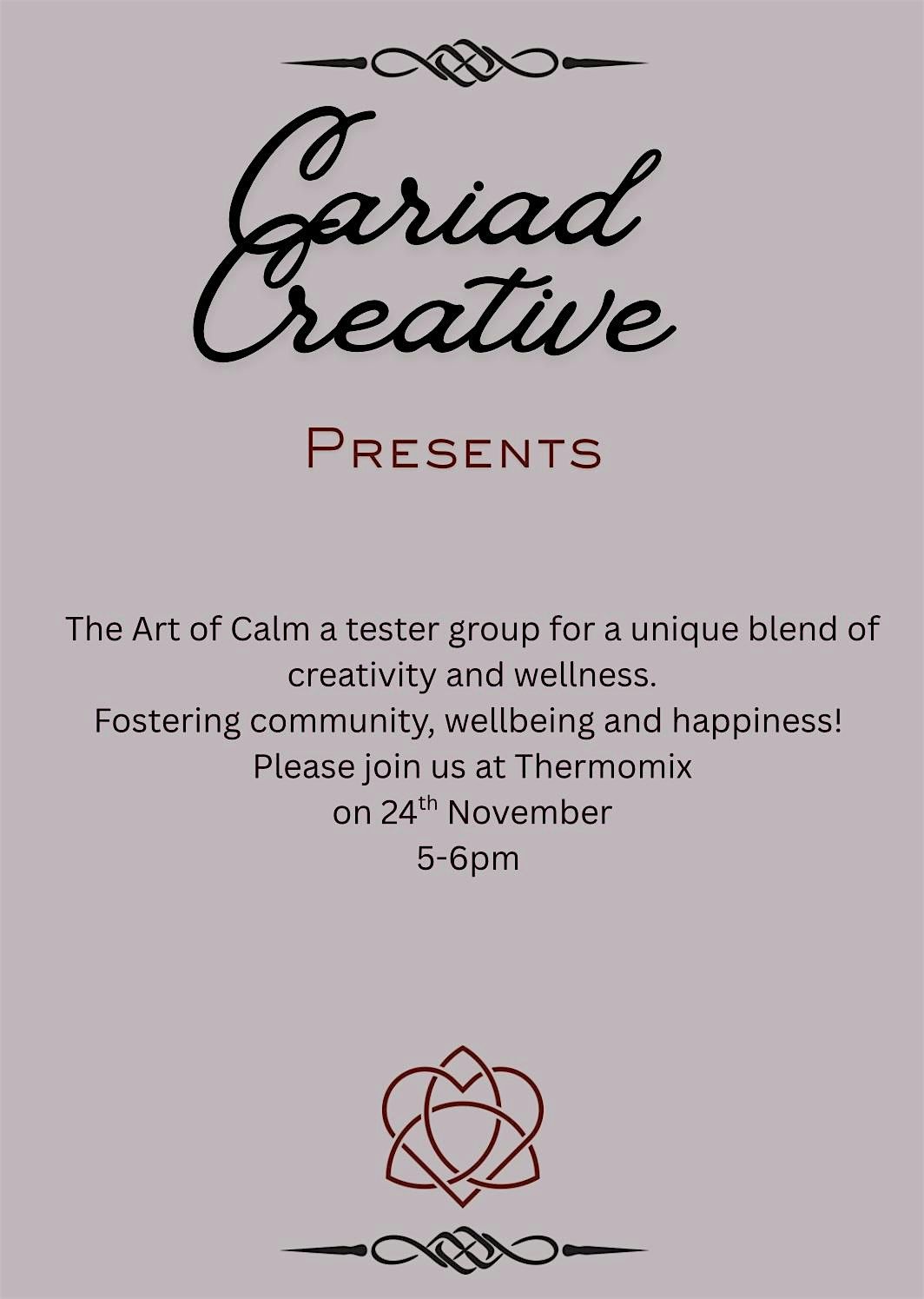 Cariad calm, 24 November | Event in Newport | AllEvents