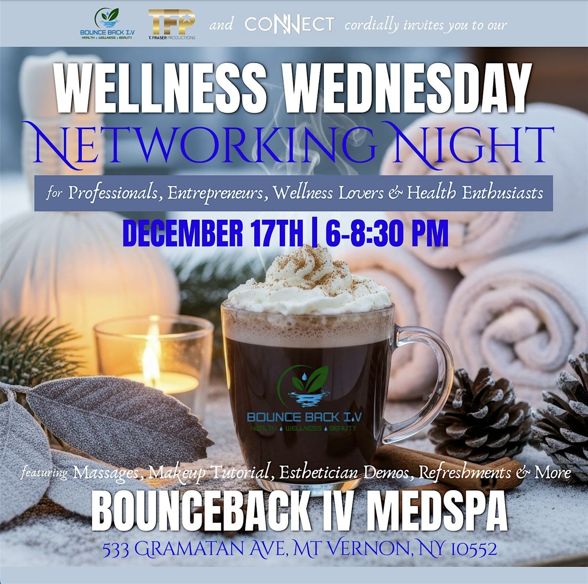 Wellness Wednesday Networking Night, 17 December | Event in Mount Vernon | AllEvents