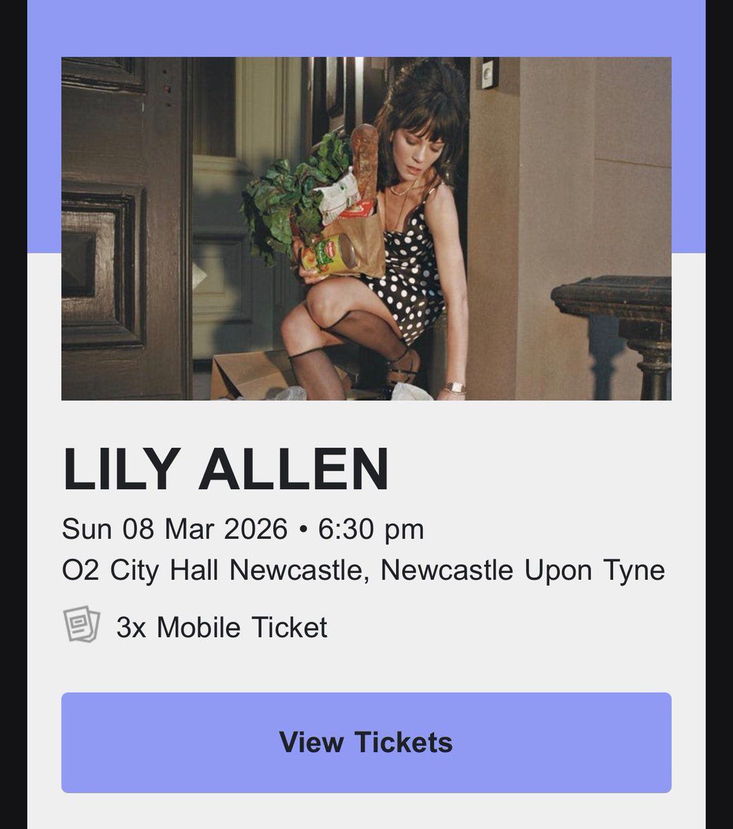 Lily Allen Newcastle Upon Tyne Tickets, 16 June | Event in Newcastle Upon Tyne | AllEvents