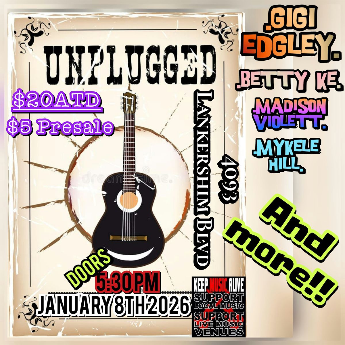 UBG UNPLUGGED 2, 8 January | Event in Los Angeles | AllEvents