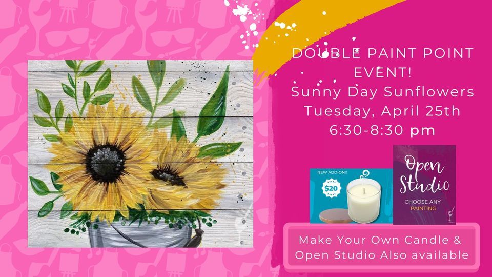 Sunny Day SunflowersDIY Scented Candles and Open Studio also available