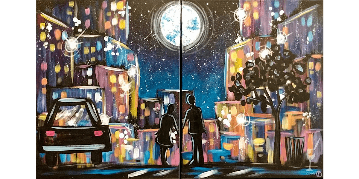 Moonlit Cityscape - Paint and Sip in San Antonio | Classpop!™, 12 December | Event in San Antonio | AllEvents