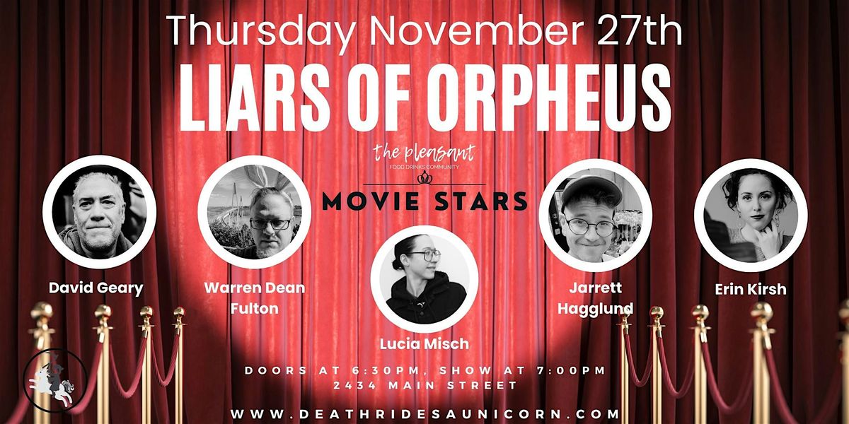 Liars of Orpheus: Movie Stars | Event in Vancouver | AllEvents