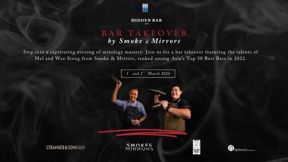 Bar Takeover by Smoke & Mirrors, Hidden Bar, Abu Dhabi, 1 March to 2
