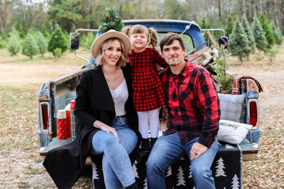 Vintage Ford Truck with Holiday Mini Sessions in Lawrenceville Prospect Farms, Lawrenceville