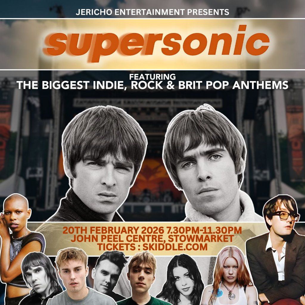 Supersonic - Indie Rock & Brit Pop Anthems - Stowmarket, 20 February | Event in Ipswich | AllEvents