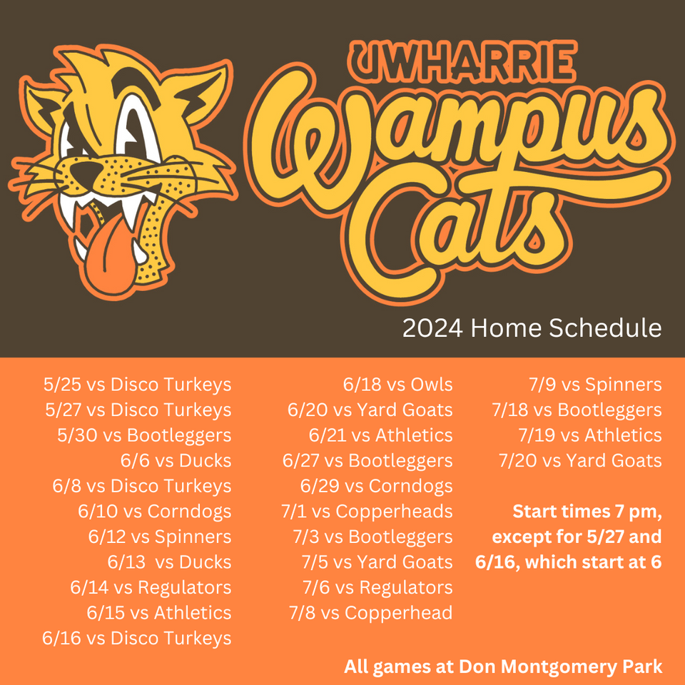 Uwharrie Wampus Cats at Carolina Disco Turkeys at David F Couch Ballpark, 17 July | Event in Winston Salem