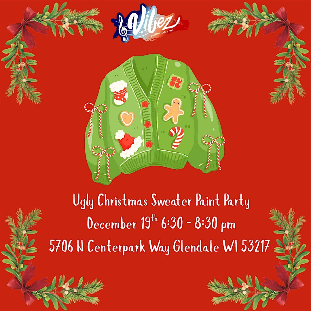Ugly Christmas Sweater Paint party, 19 December | Event in Glendale | AllEvents