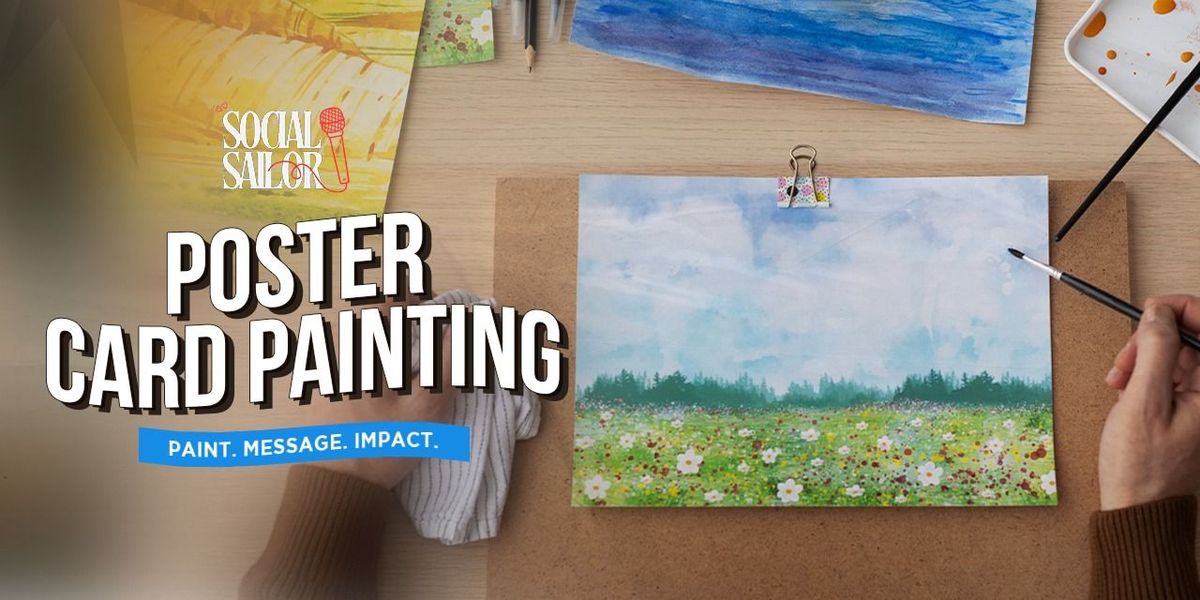 Poster Card Painting Date - North Region, 24 May | Event in New Delhi | AllEvents