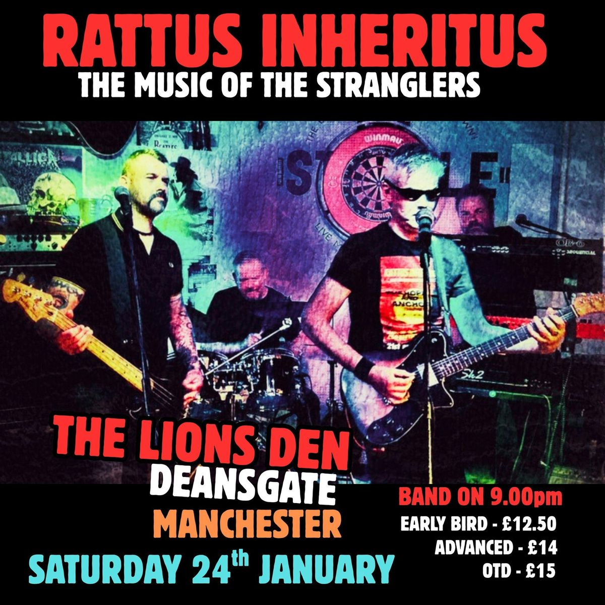 Rattus Inheritus - A Tribute To The Stranglers - Lions Den, Manchester, 24 January | Event in Manchester | AllEvents