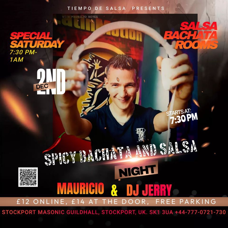 SPICY BACHATA AND SALSA PARTY ★ with Mauricio Reyes ★ 2 Rooms, The