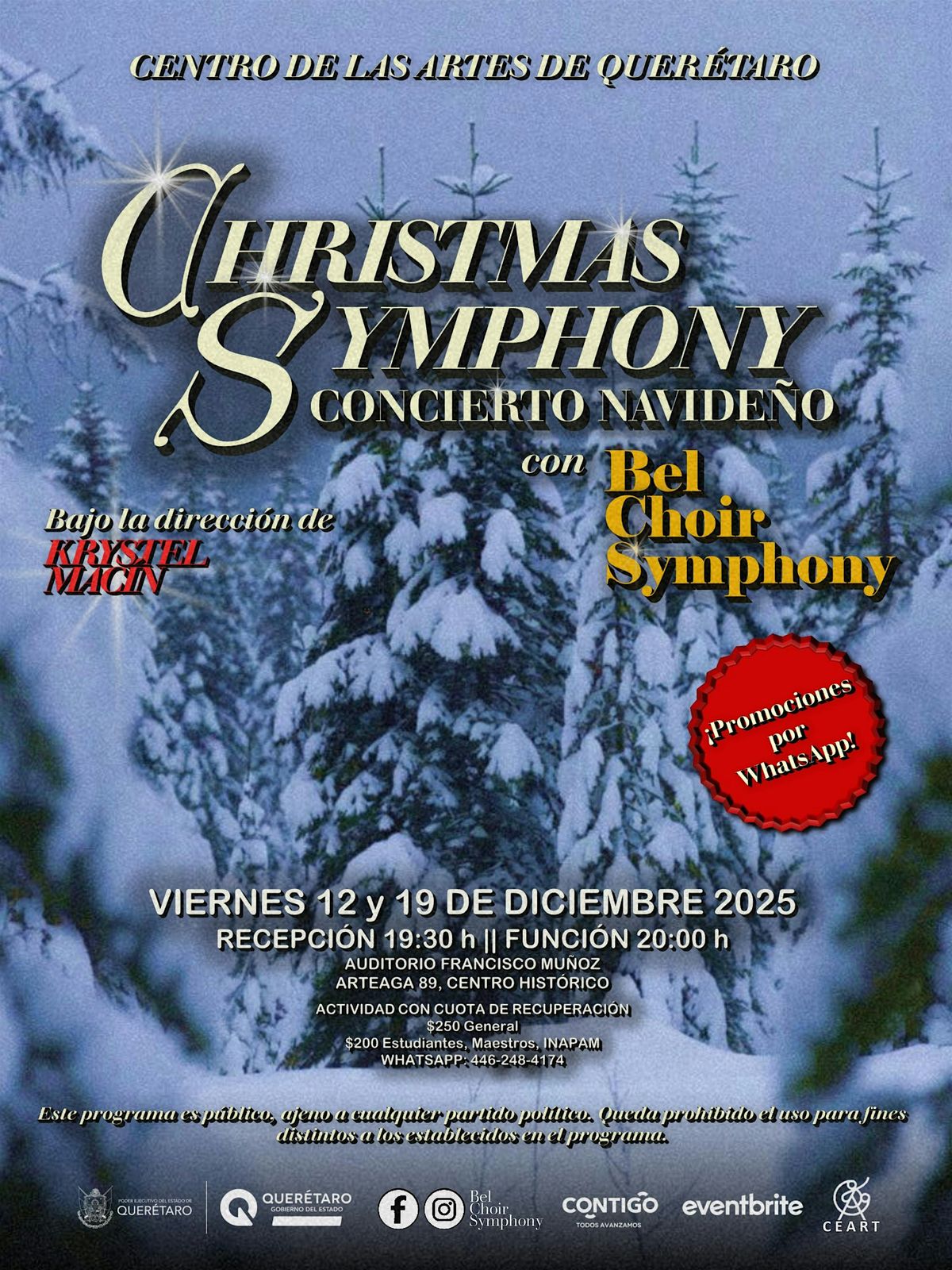Concierto Navideño: Christmas Symphony, 12 December | Event in Santiago de Querétaro | AllEvents