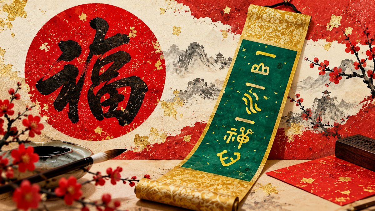 Creating Festive Blessings with Chinese Calligraphy, Sining Cafe @ The ...