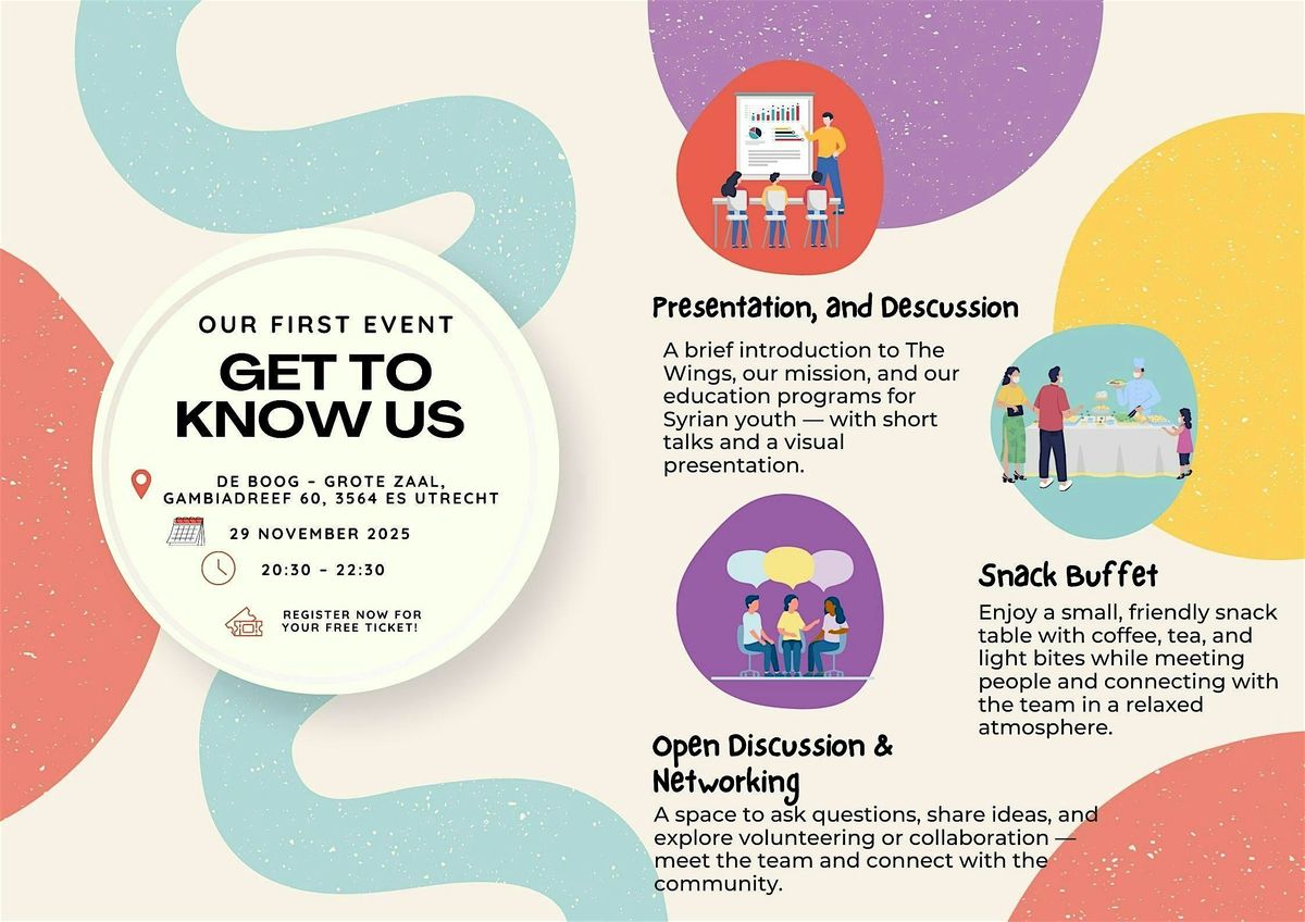 The Wings For Development- Get to know US!, 29 November | Event in Utrecht | AllEvents