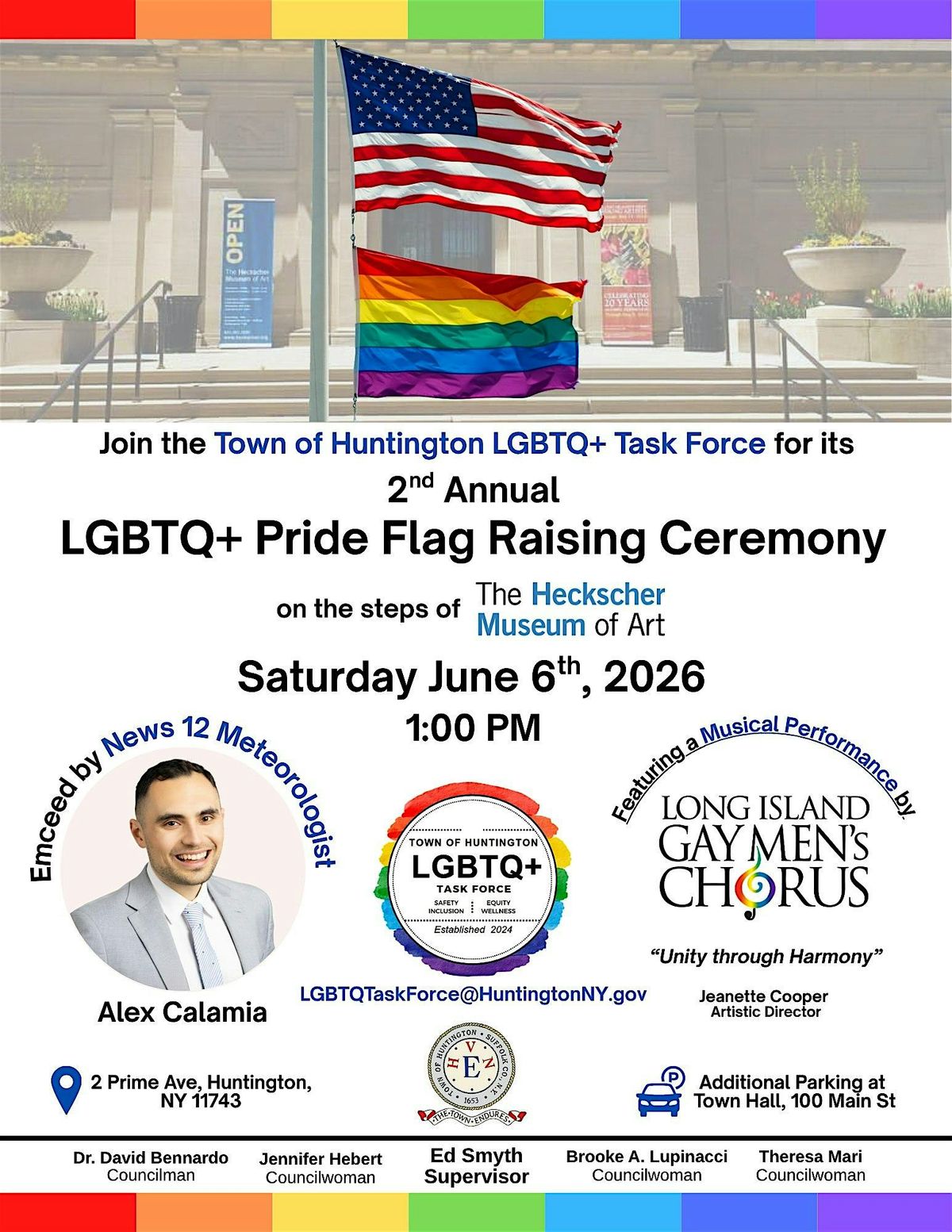 LGBTQ+ Pride Flag Raising Ceremony, The Heckscher Museum of Art ...