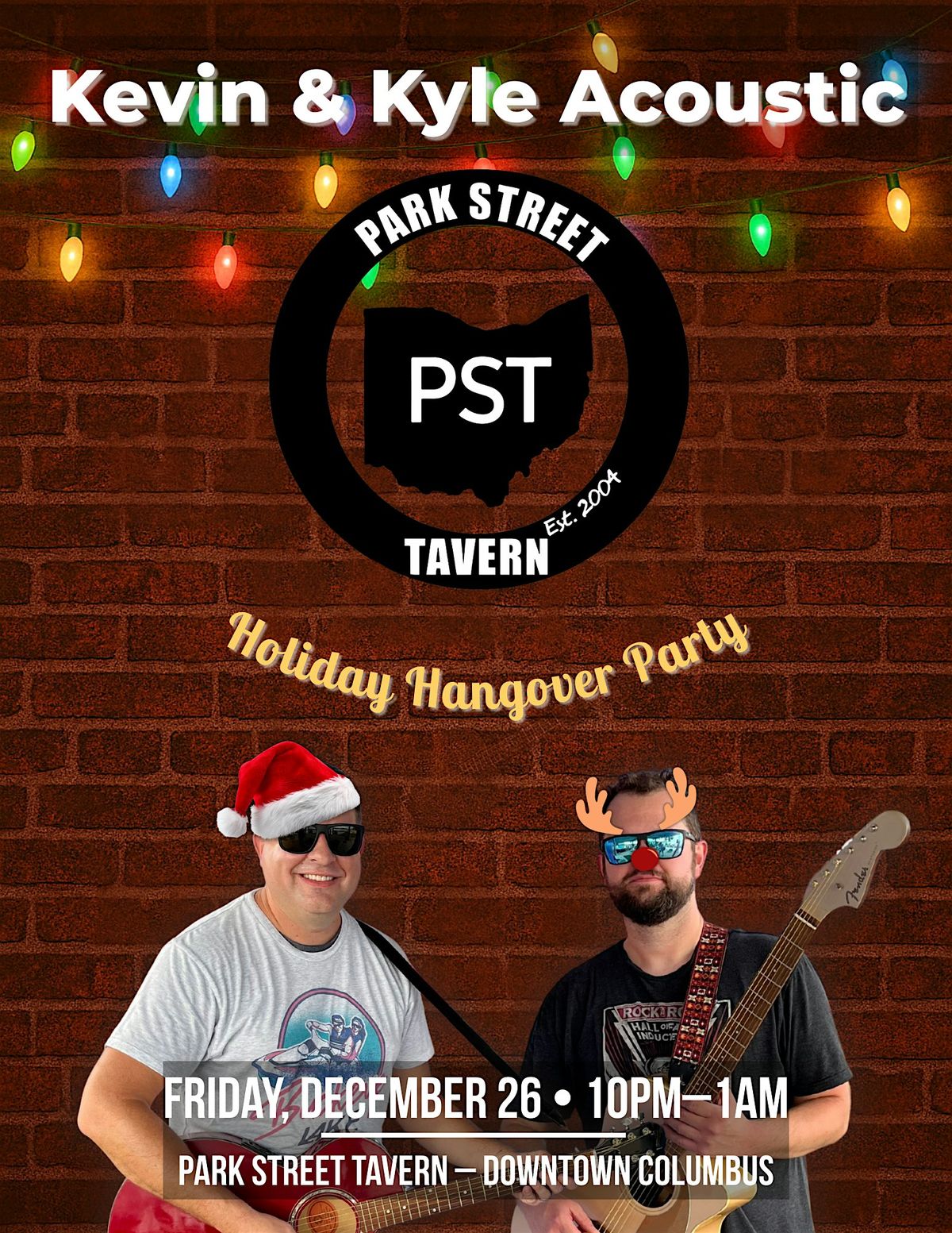 Kevin & Kyle Acoustic at Park Street Tavern, 26 December | Event in Columbus | AllEvents