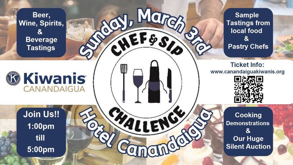 Canandaigua’s Kiwanis Club calls for participants in annual Chef & Sip Challenge