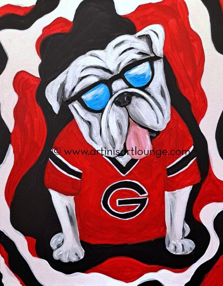 Funky Dawg Paint Class, ARTini's Art Lounge, Athens, 8 October 2023