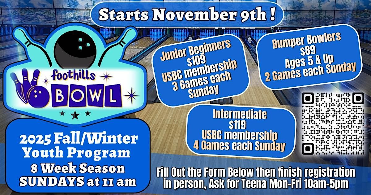 Youth Bowling 8-week Program at Foothills Bowl! | Event in Auburn | AllEvents