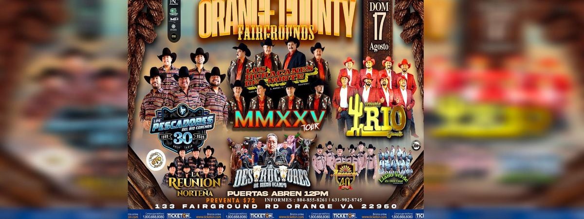 MMXXV TOUR, CONJUNTO RIO & MAS, 17 August | Event in Orange | AllEvents
