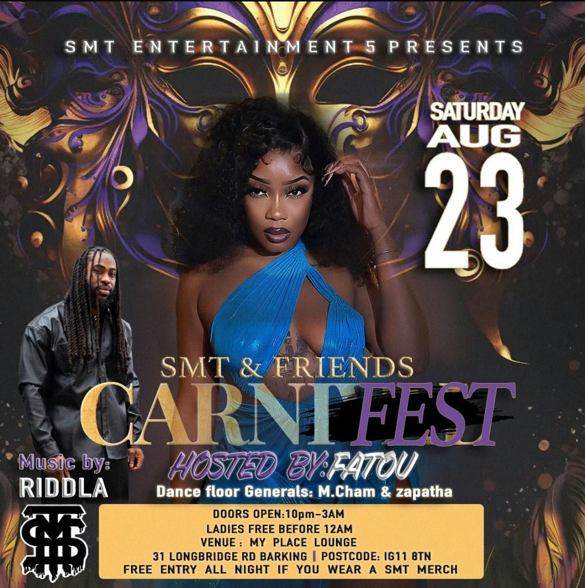 SMT &amp; FRIENDS CARNI FEST, 23 August | Event in Barking | AllEvents