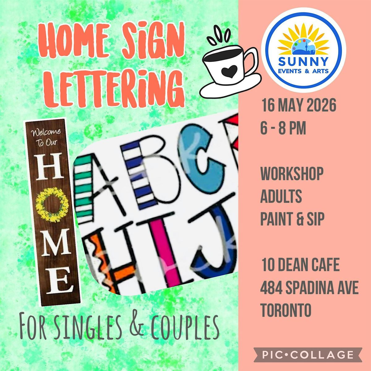 Sign Lettering Jobs HOME SIGN / LETTERING Art Workshop for Adults, 484 Spadina Ave ...