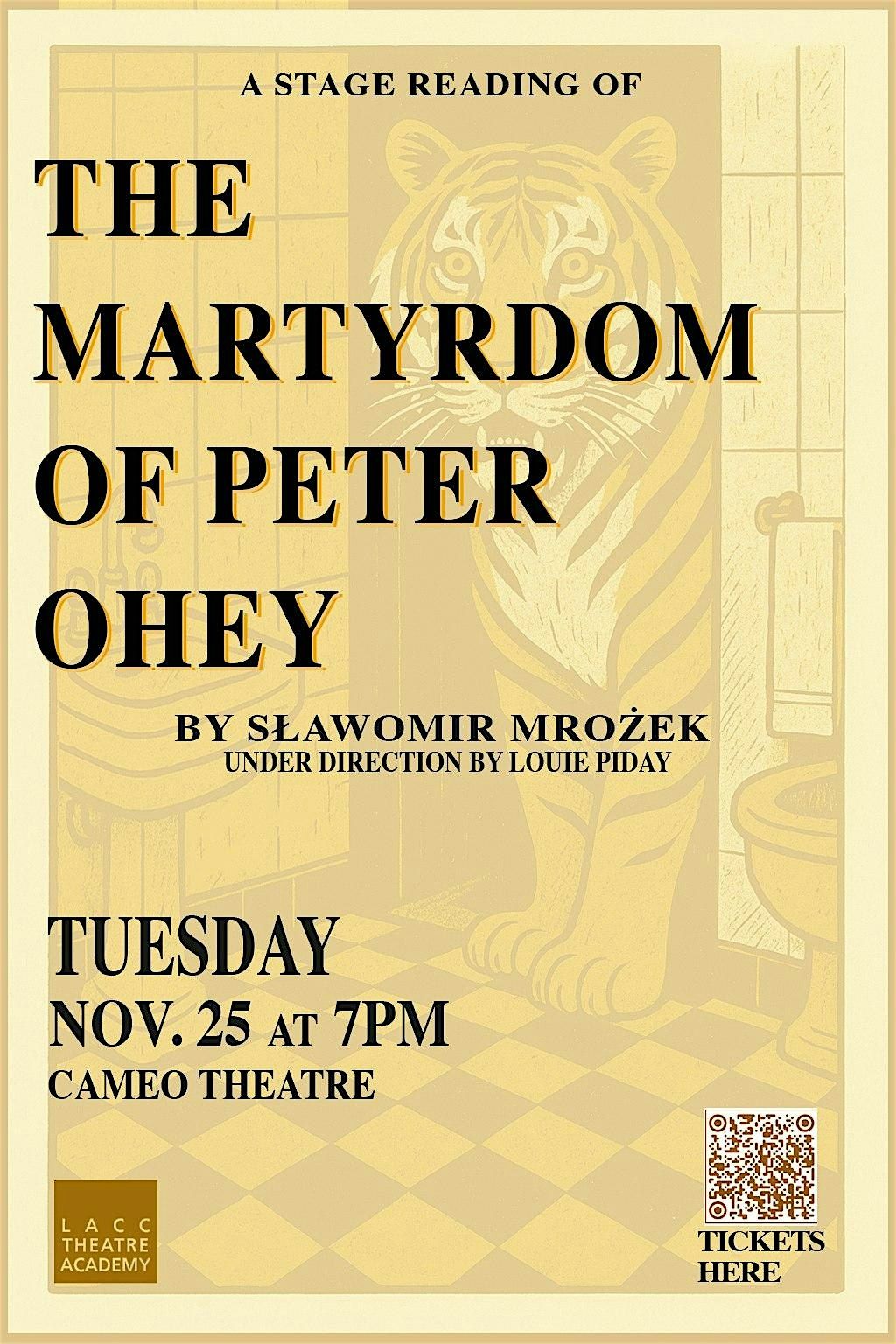 A Stage Reading of "The Marthyrdom of Peter Ohey" | Event in Los Angeles | AllEvents