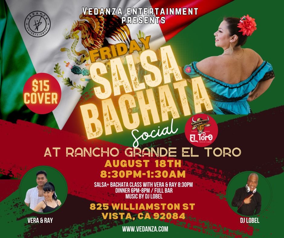 Salsa & Bachata Night at El Toro, Mariscos Rancho Grande, Vista, August