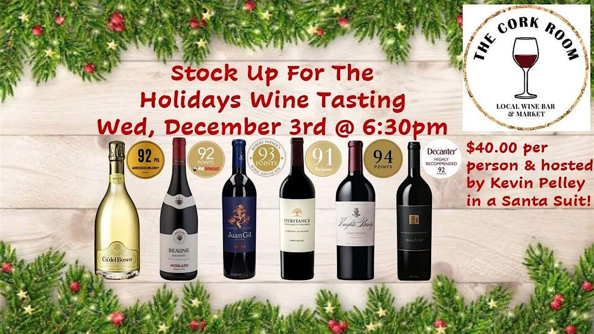 Holiday Wine Event at The Cork Room, 3 December | Event in Tampa | AllEvents