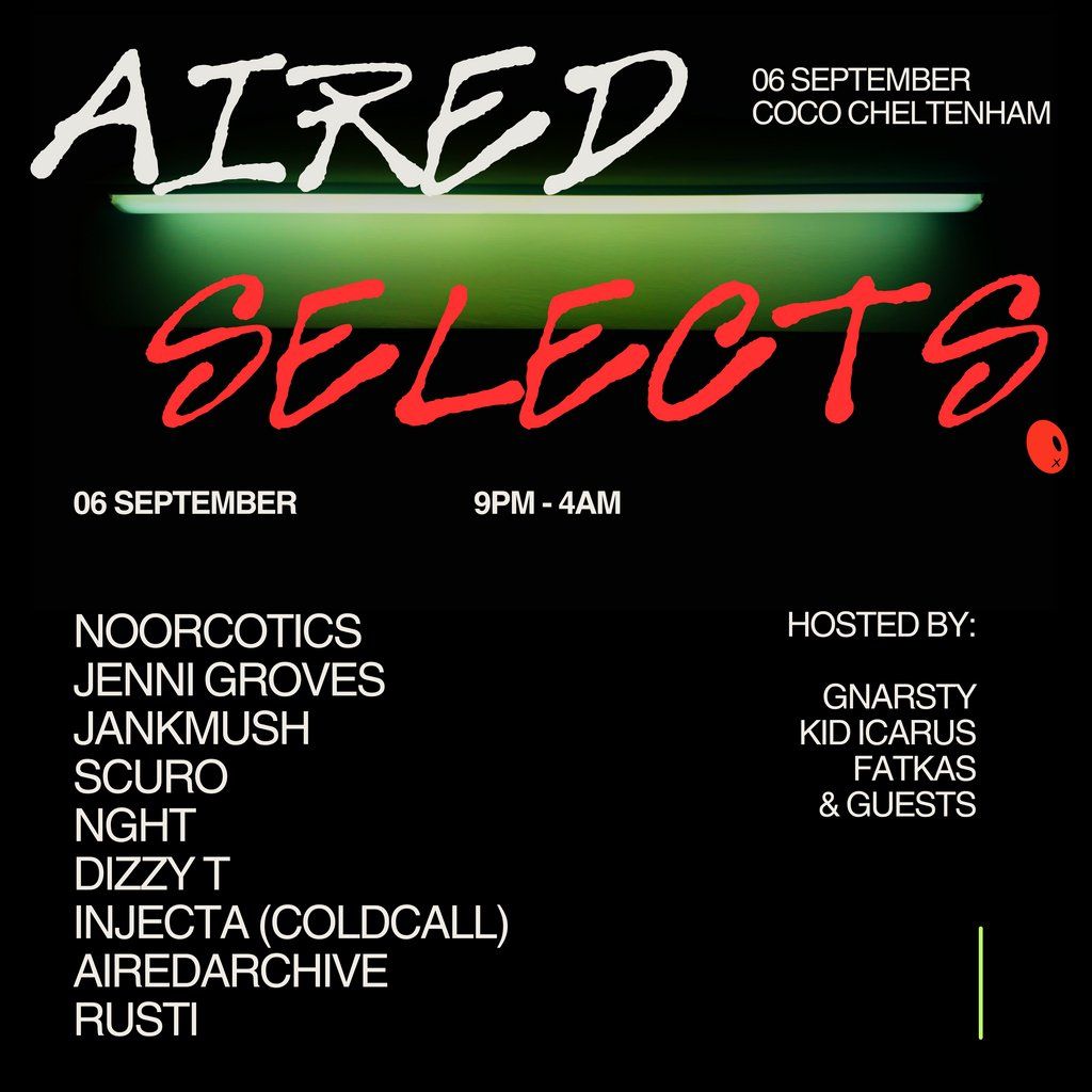 AIRED SELECTS: COCO CHELTENHAM, 6th SEPTEMBER 2025, 6 September | Event in Cheltenham | AllEvents