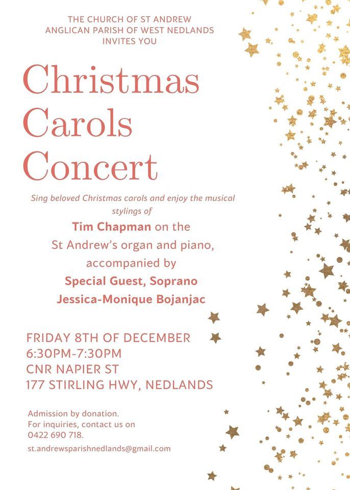 Christmas Carols Concert, 177 Stirling Hwy, Nedlands WA 6009, Australia, Forrestdale, 8 December