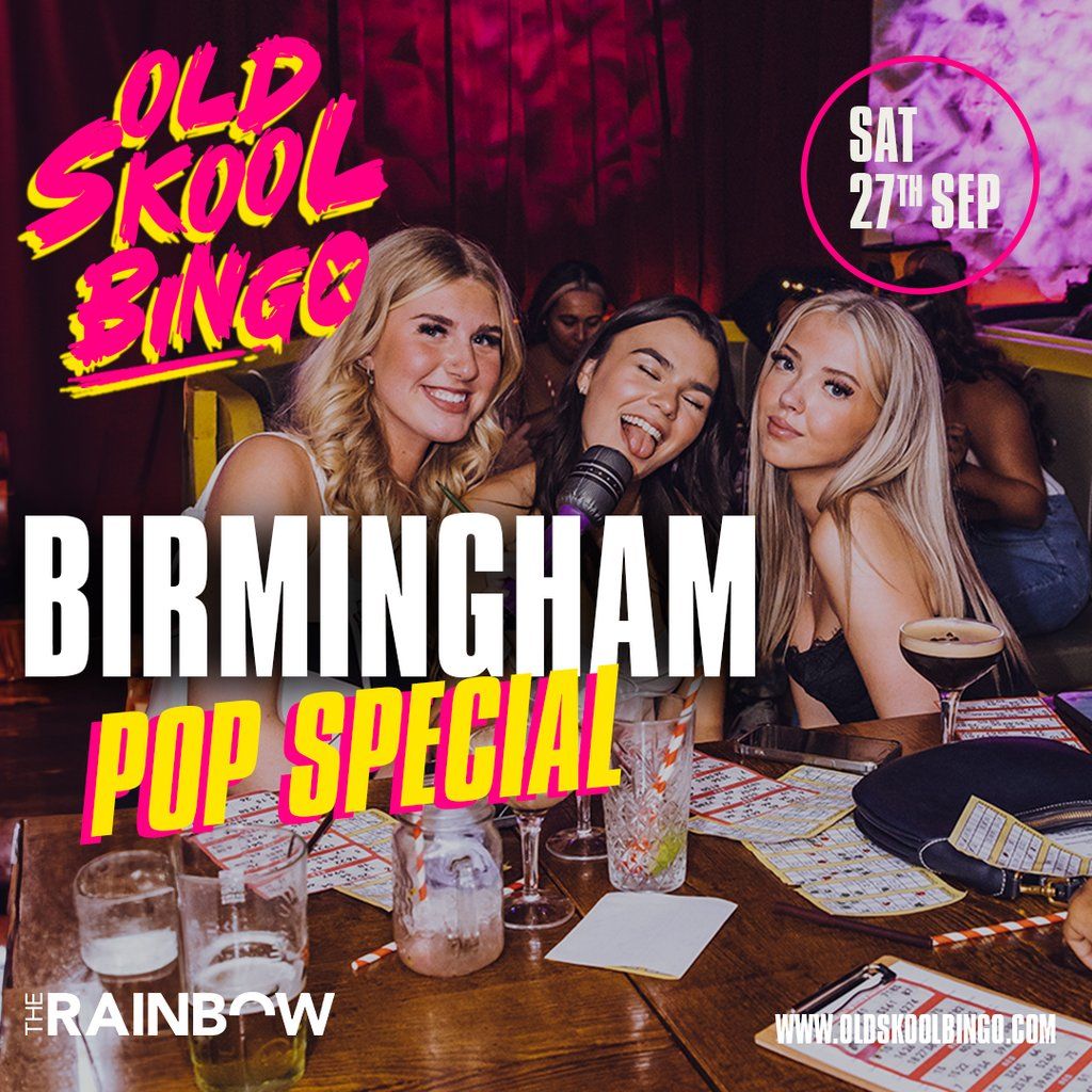 Old Skool Bingo Pop Special Sat 27th Sep Birmingham, 27 September | Event in Birmingham | AllEvents