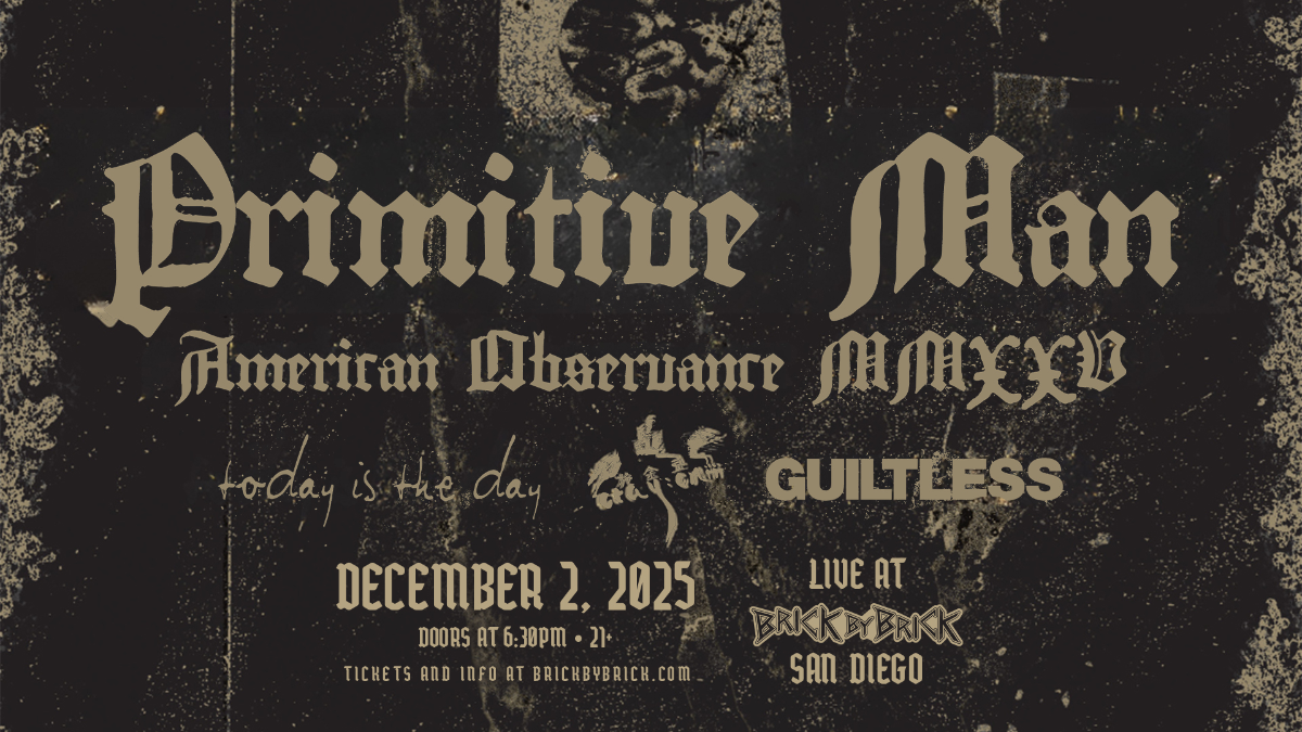 Primitive Man, 19 December | Event in Pittsburgh | AllEvents