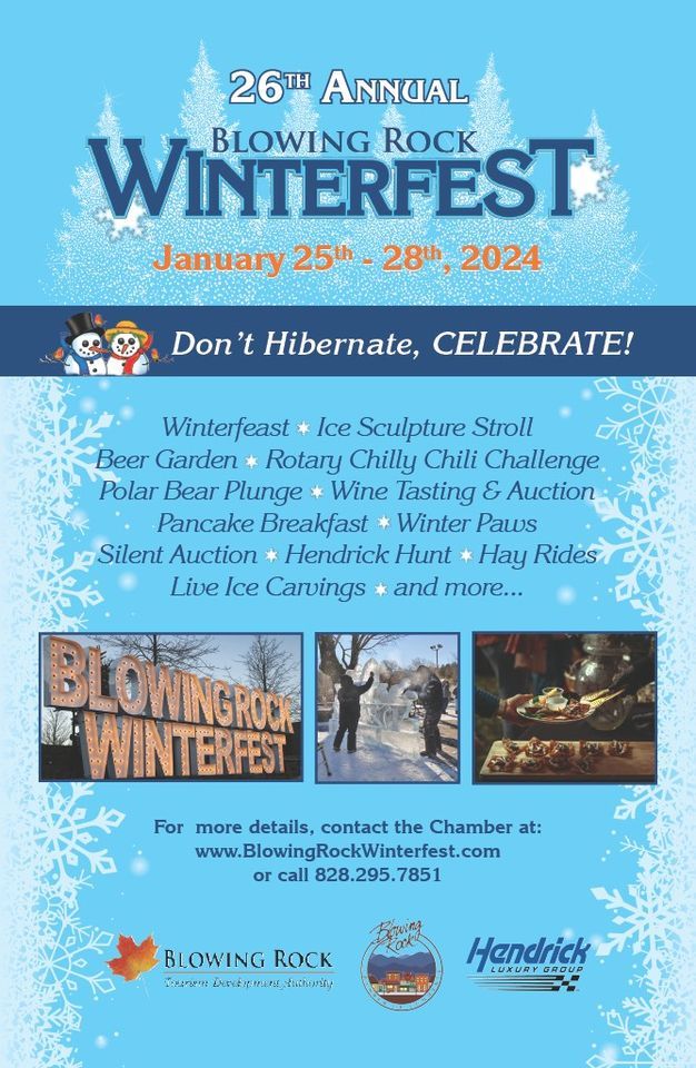 Blowing Rock WinterFest, Blowing Rock, January 25 to January 28