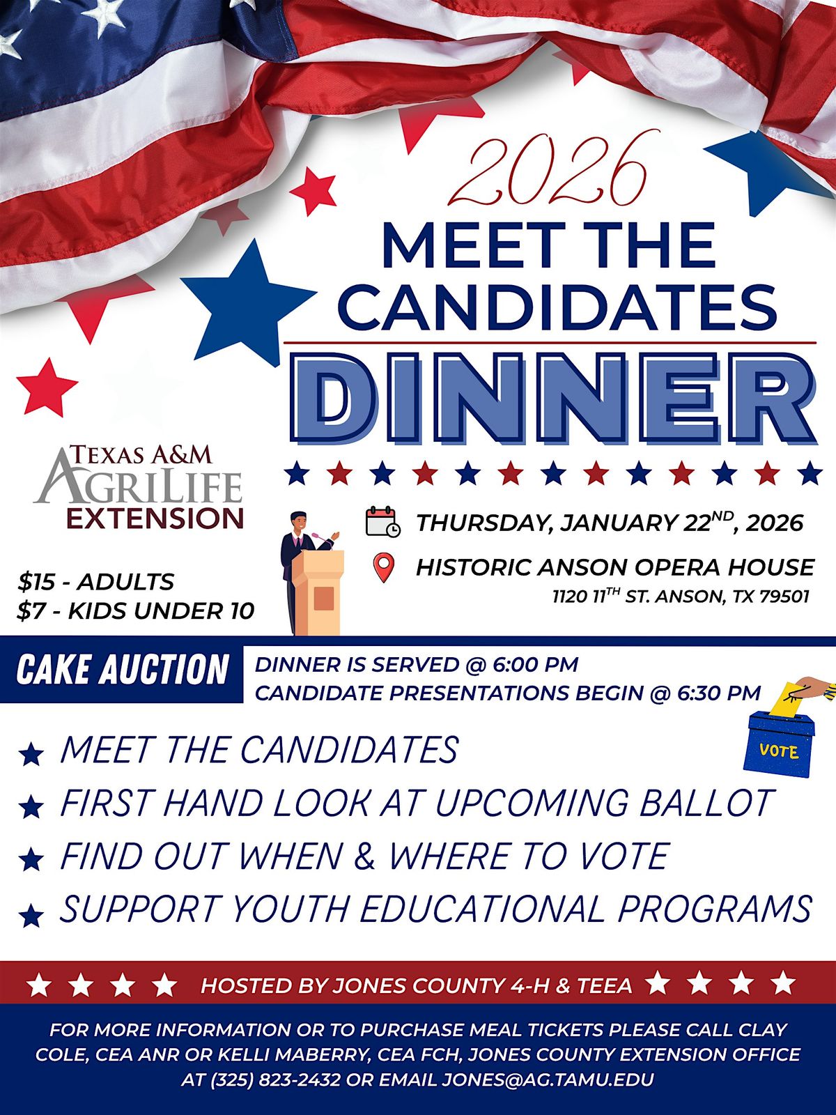 2026 Meet The Candidates Dinner, 22 January | Event in Anson | AllEvents