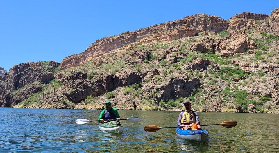 Eddyline and Stellar Kayak Demo Day Saguaro Lake, Butcher Jones