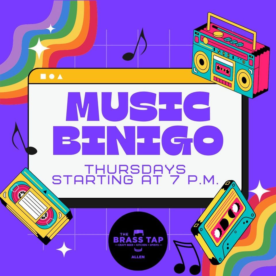 Music Bingo, The Brass Tap Allen, February 1 2024 AllEvents.in