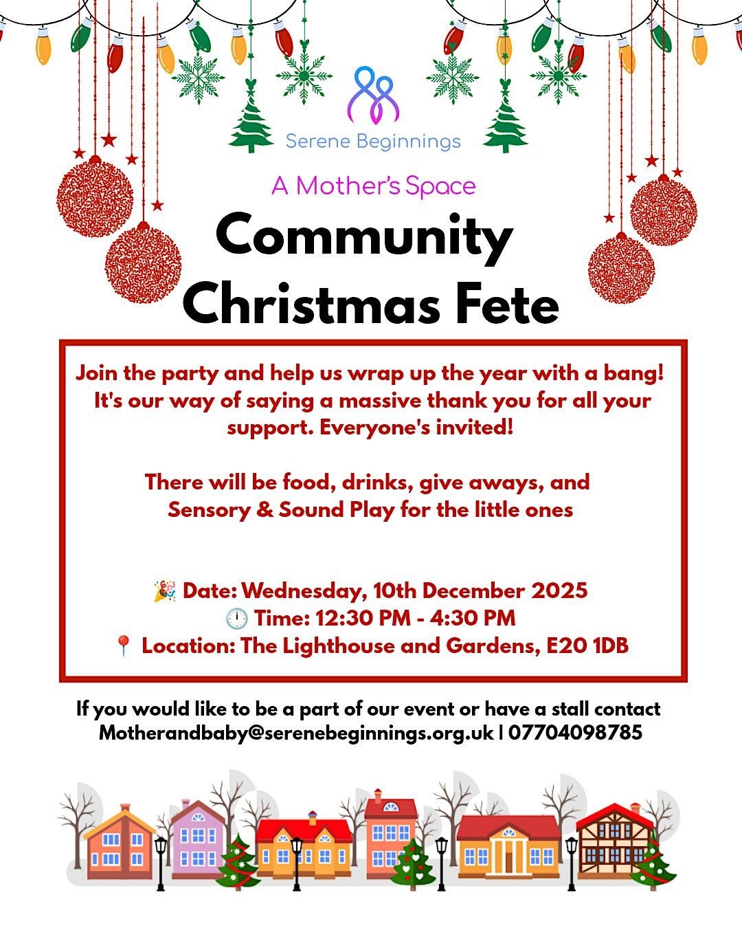 Serene Beginnings Presents A Mother’s Space  Community Christmas Fete!, 10 December | Event in London | AllEvents