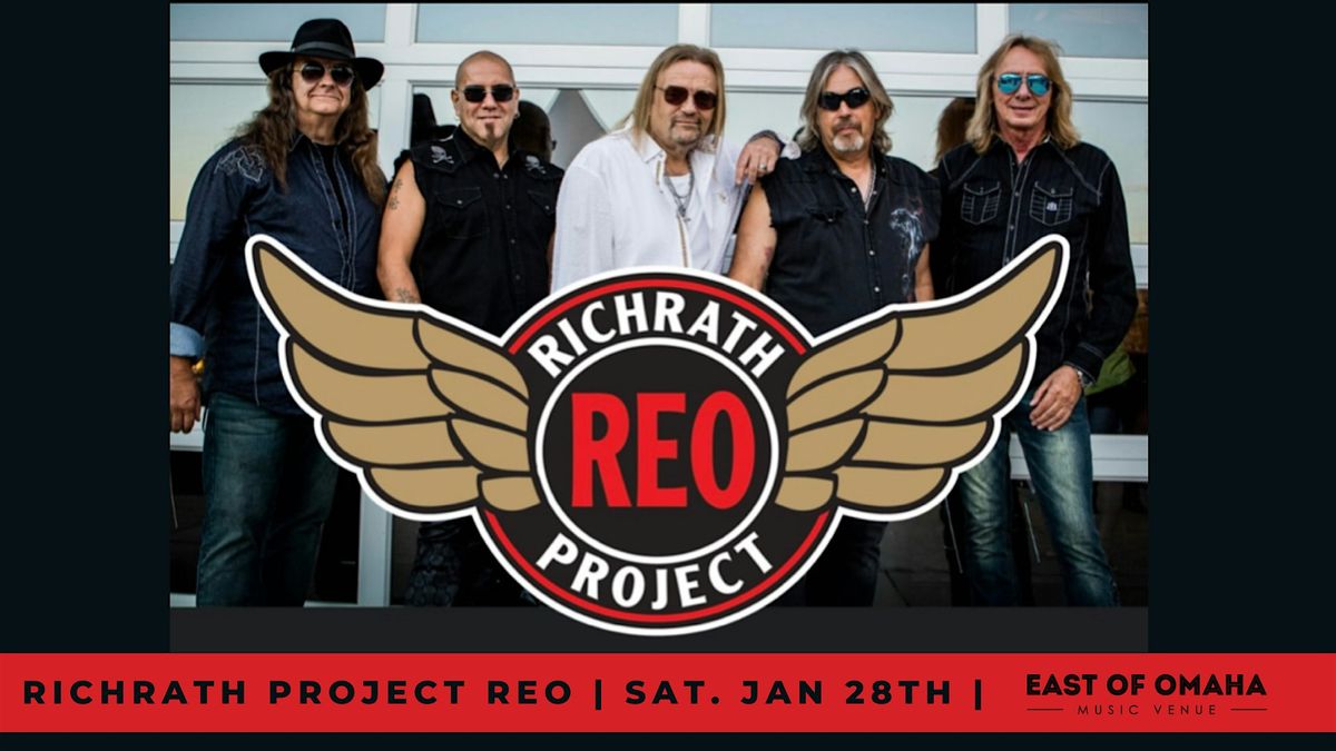Richrath Project REO - A celebration of the music of REO Speedwagon At EOO!, 25 January | Event in Griswold