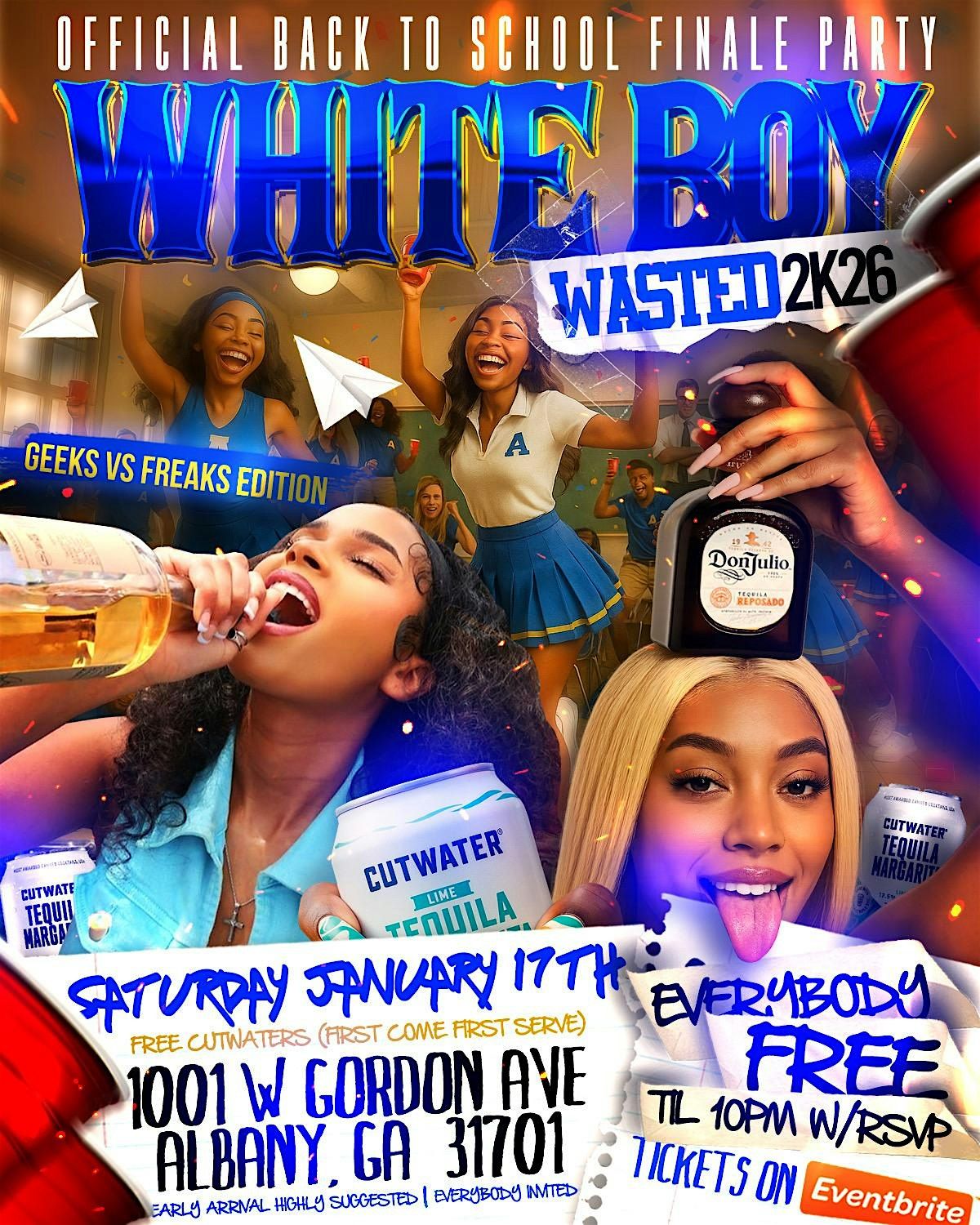 WHITE BOT WASTED 2k26  GEEKS VS FREAKS EDITION ASU BACK 2 SCHOOL PARTY, 17 January | Event in Albany | AllEvents