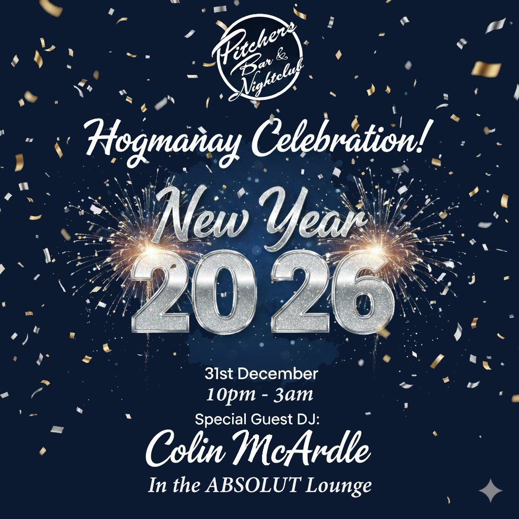 Pitchers Hogmanay with Colin McArdle, 31 December | Event in Kilmarnock | AllEvents