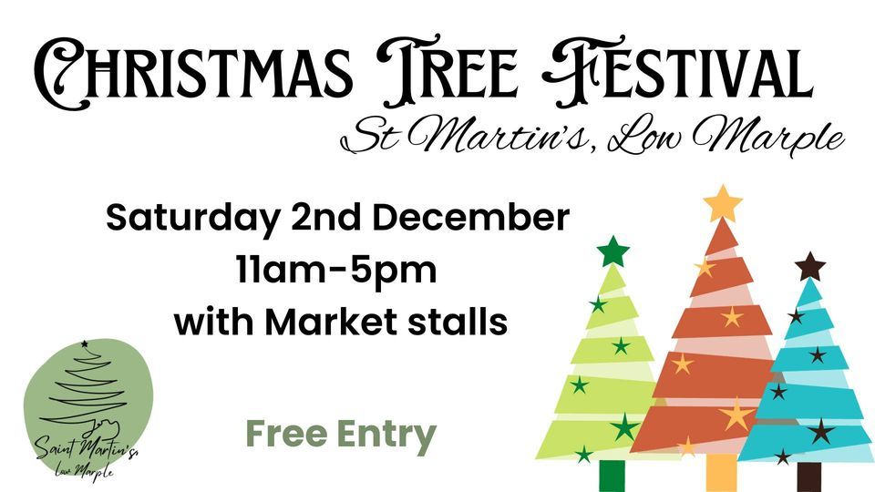 Christmas Tree Festival and Market Stalls, Church of St Martin, Marple
