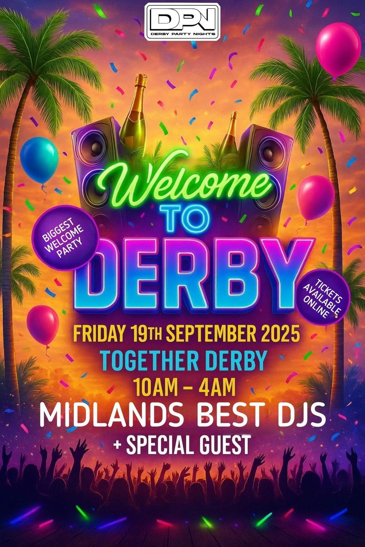 WELCOME TO DERBY - THE OFFICIAL WELCOME PARTY , 19 September | Event in Derby | AllEvents