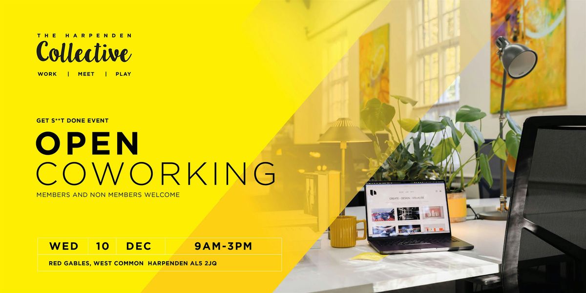 THC Monthly Coworking Pop Up, 10 December | Event in Harpenden | AllEvents