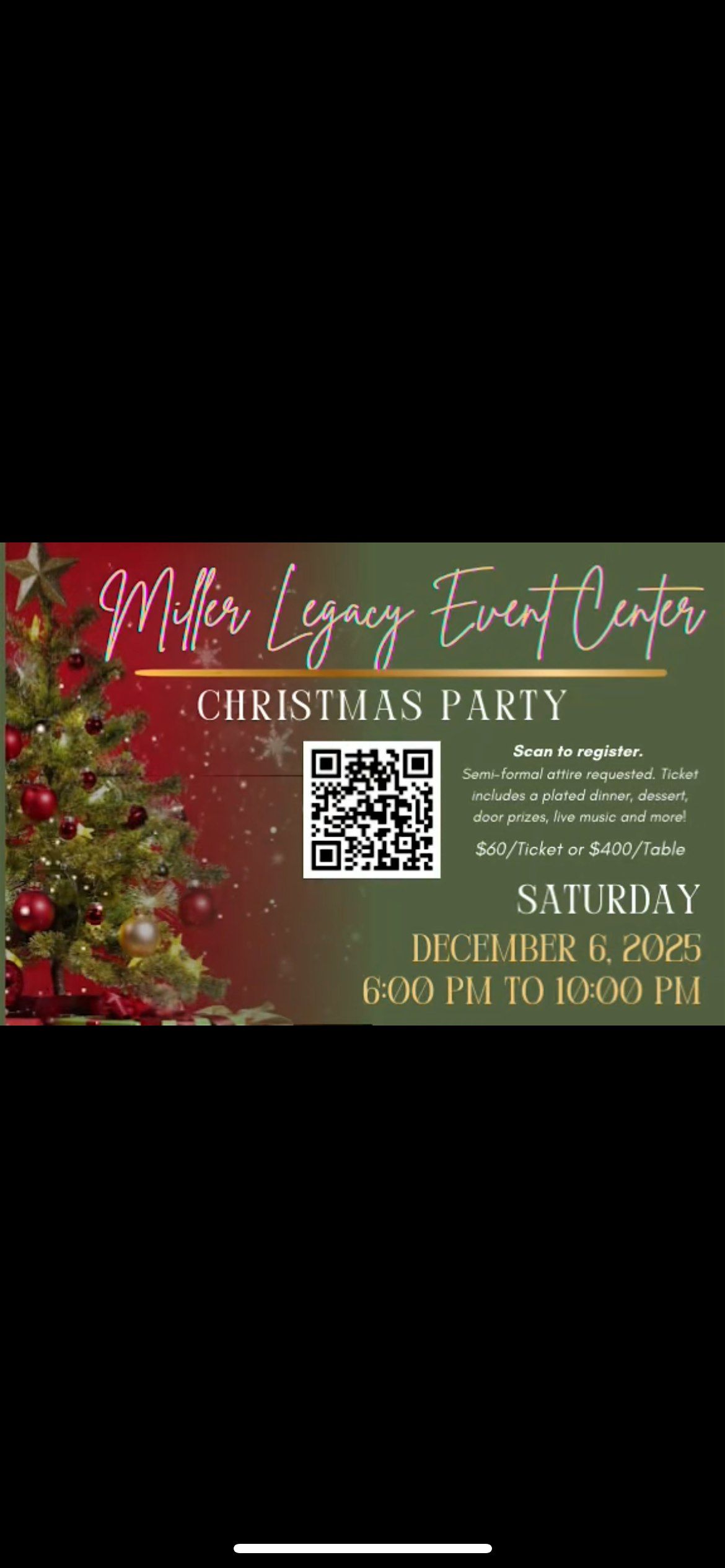 Miller Legacy Event Center Christmas Party, 6 December | Event in Cincinnati | AllEvents