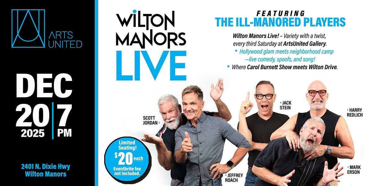 Wilton Manors LIVE! @ ArtsUnited Gallery 12/20/25, 20 December | Event in Wilton Manors | AllEvents