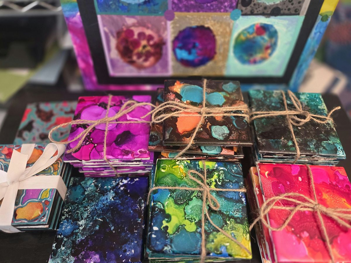 Mindful Crafting Workshop - DIY Alcohol Ink Coasters, 20 December | Event in Germantown | AllEvents