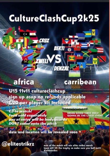 CultureClashCup2K25, 19 July | Event in Anstey | AllEvents