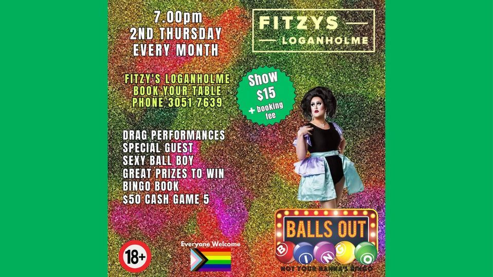 Monthly Balls OUT Bingo Fitzys Loganholme, Fitzys Loganholme, 8