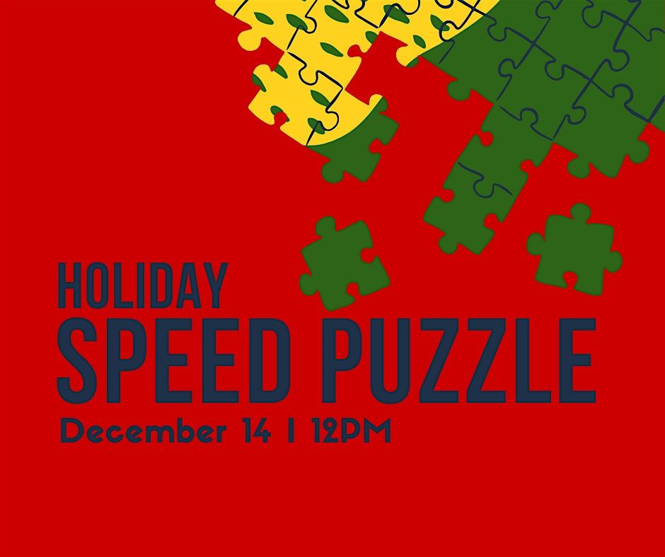 Holiday Speed Puzzle Competition, 14 December | Event in Madison | AllEvents